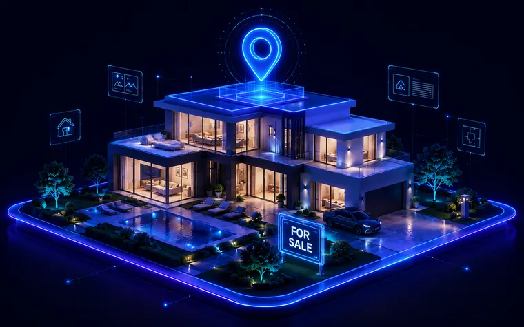 Real estate website concept